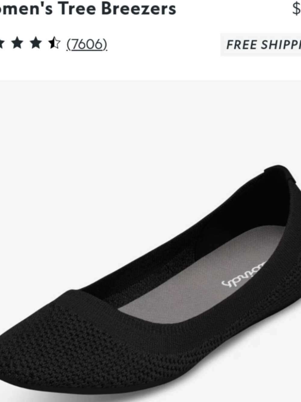 Allbirds Tree Breezer Black - 9.5
